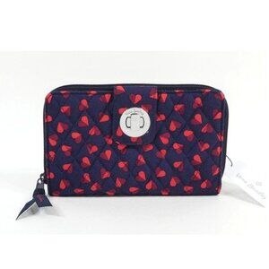 Vera Bradley Sweet Hearts RFID Turnlock Wallet NWT